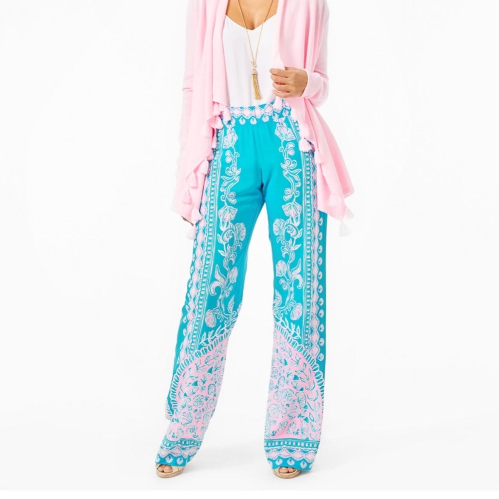 NWT Lilly Pulitzer M Palazzo bal harbour mid rise